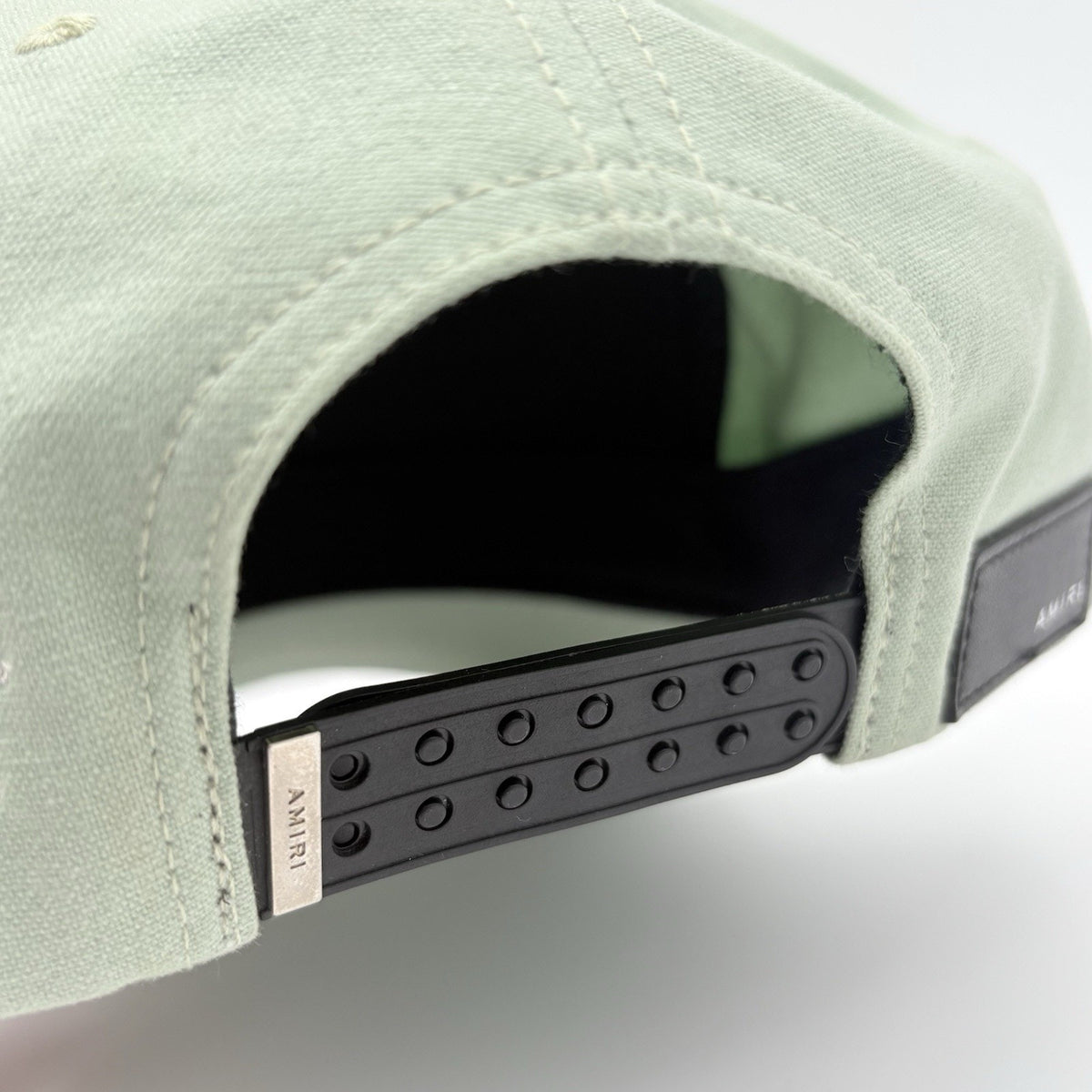 Chenille MA Patch Canvas Hat Frosty Green — photo 6