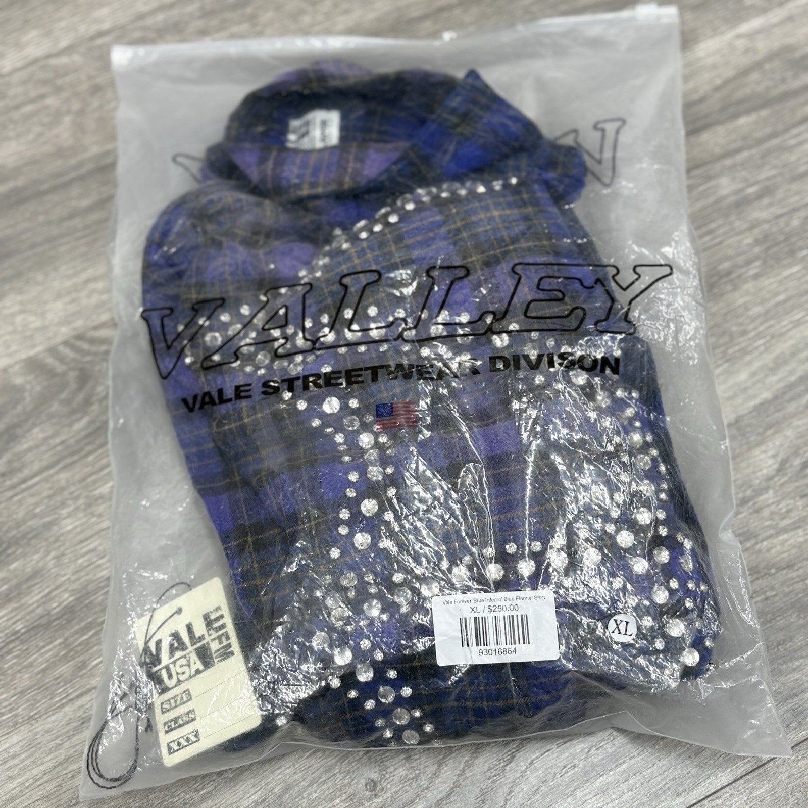BRAND NEW! Vale Inferno Flannel ' Blue ' | Size XL