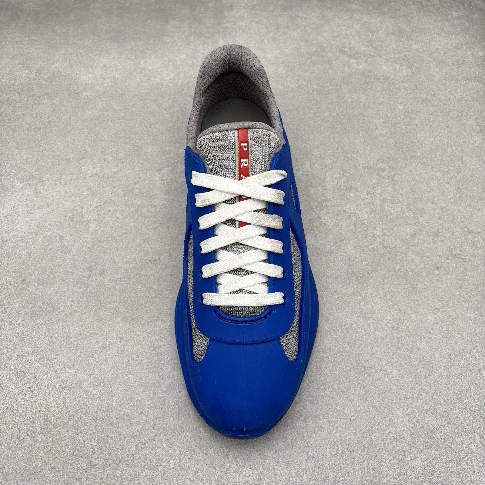 Prada America's Cup Rubber Sneakers ' Grey ' | Size 43 (10 US)