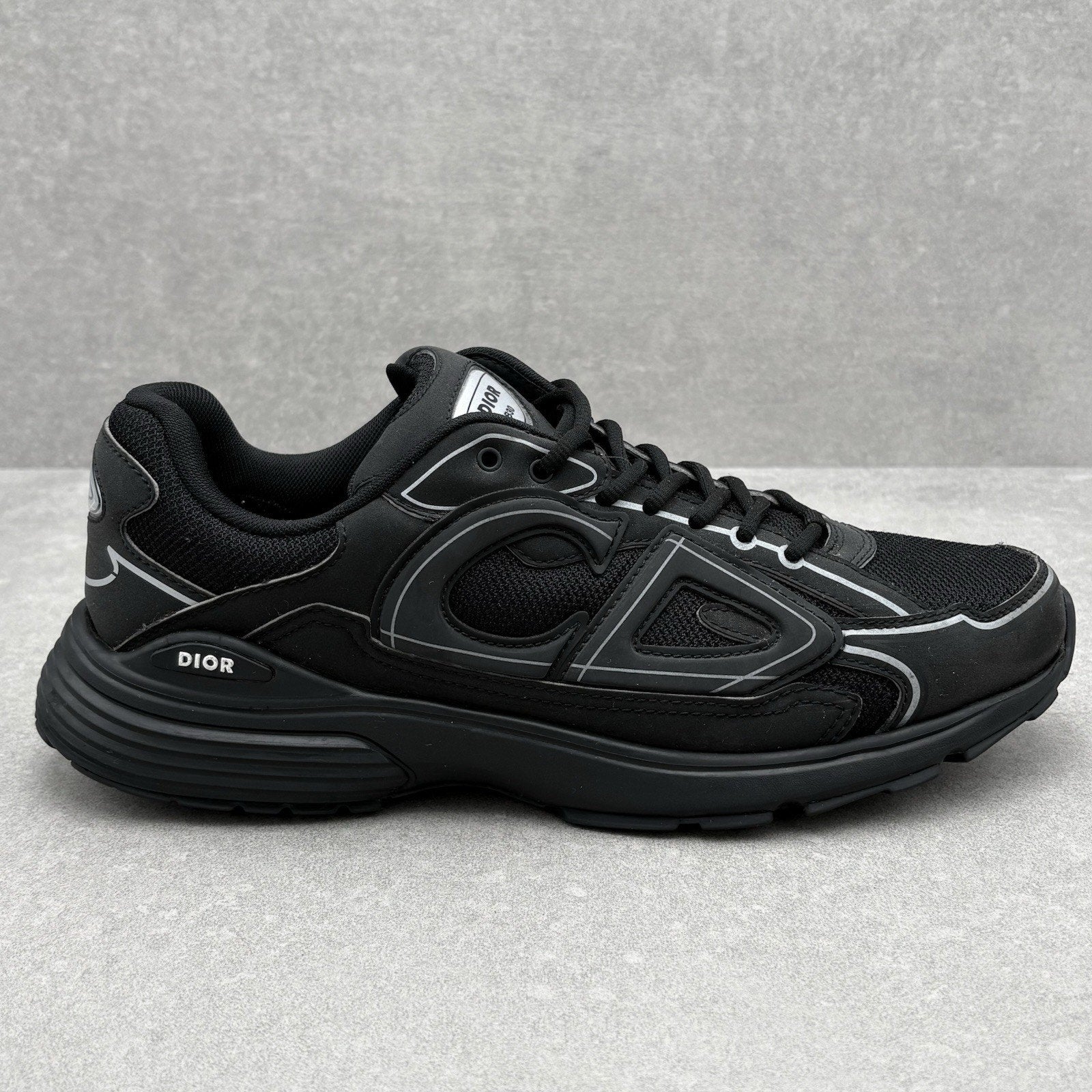 Dior B30 Reflective CD Sneakers ' Black ' | Size 45 (12 US)