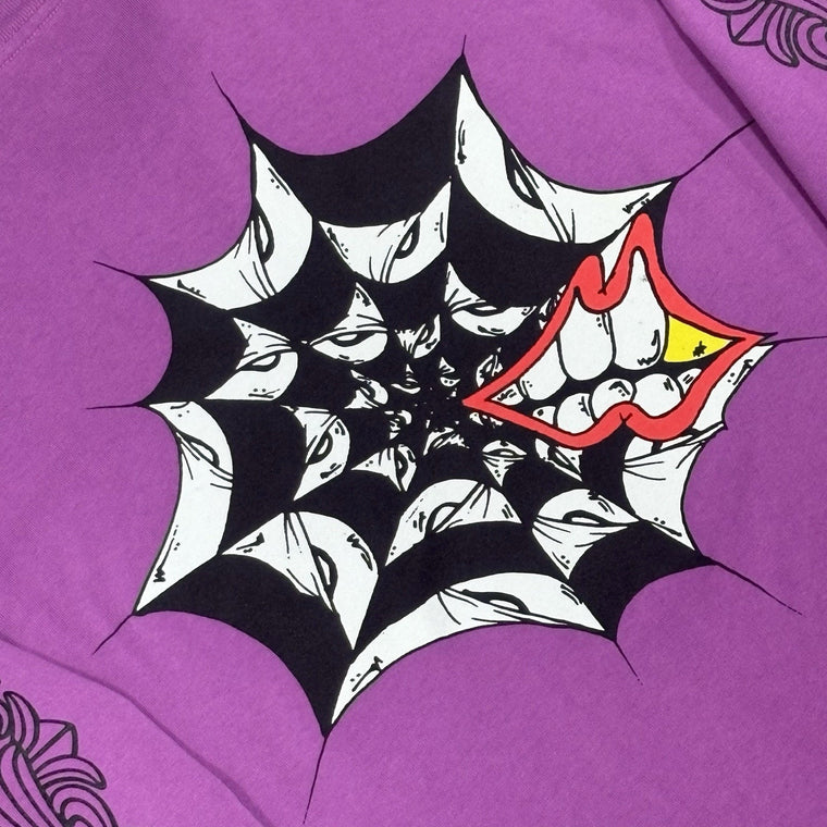 Matty Boy Spider Web Long Sleeve T-shirt Black Purple — photo 8