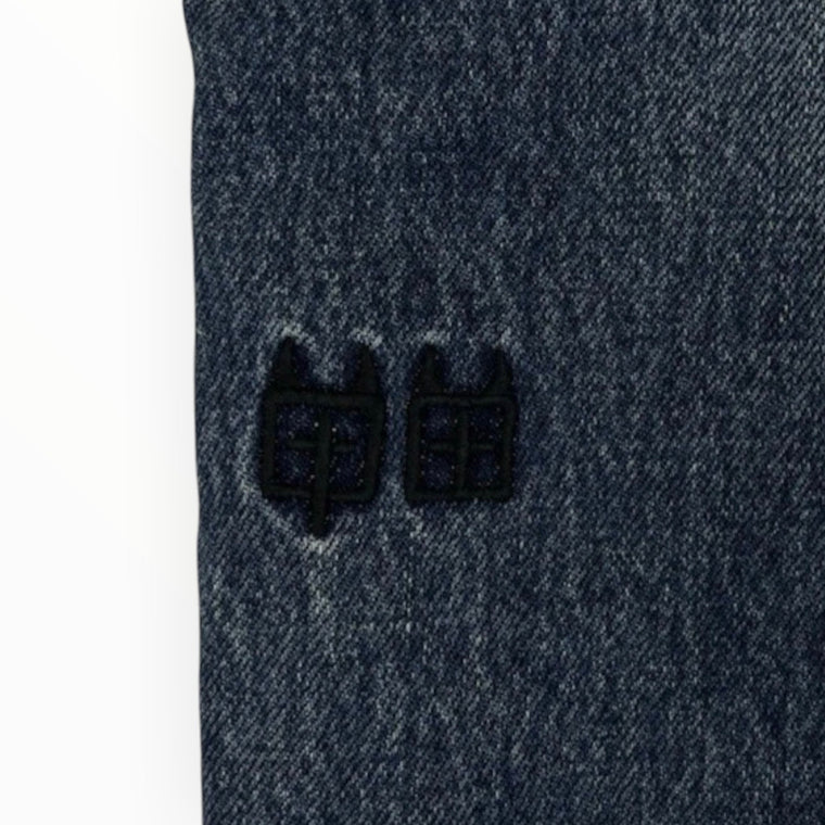 Denim Baggy Jeans With Zippers — photo 5