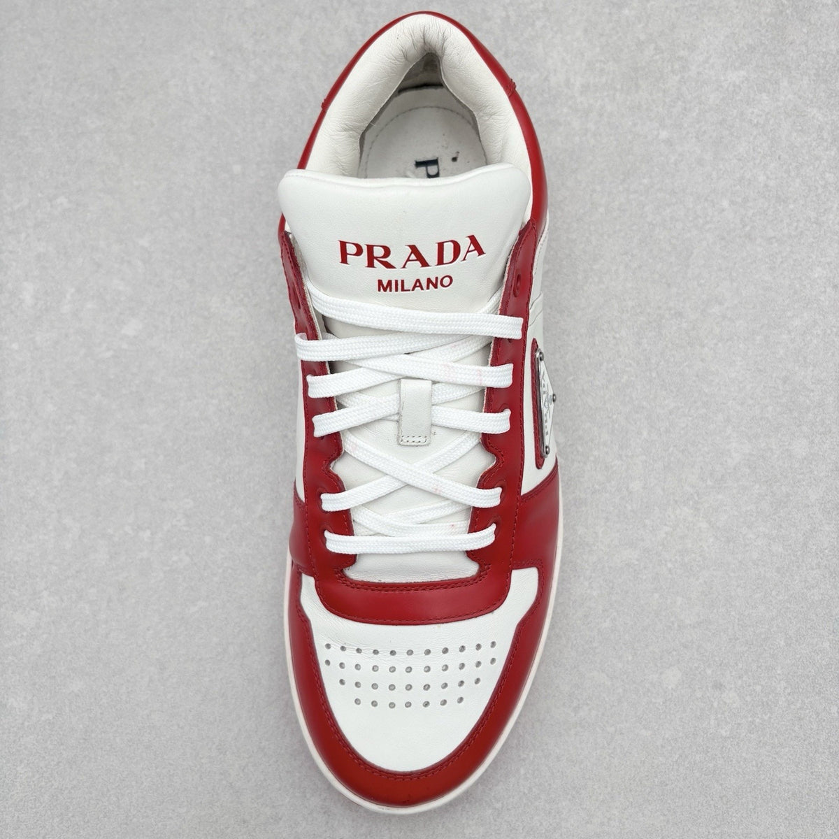 Downtown Leather Sneakers White Lacquer Red — photo 11