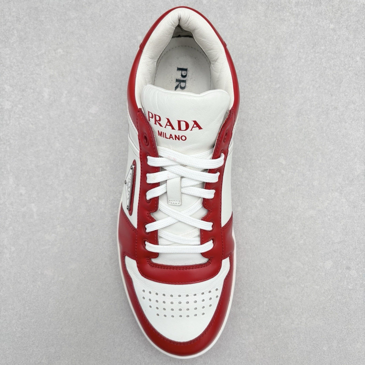 Downtown Leather Sneakers White Lacquer Red — photo 5