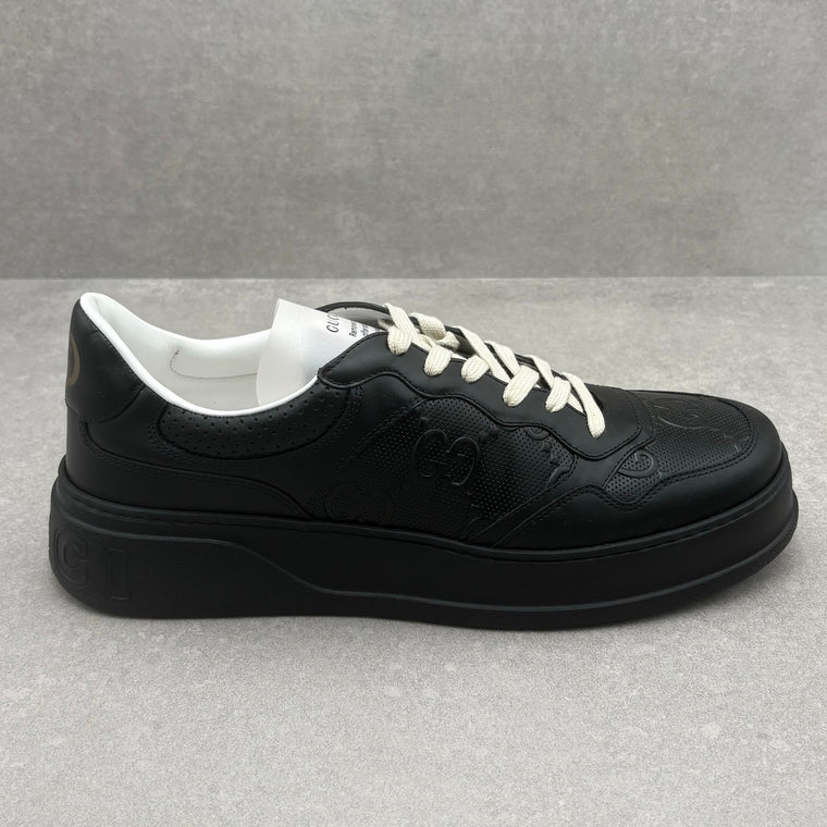 GG Embossed Leather Sneaker Black — photo 2