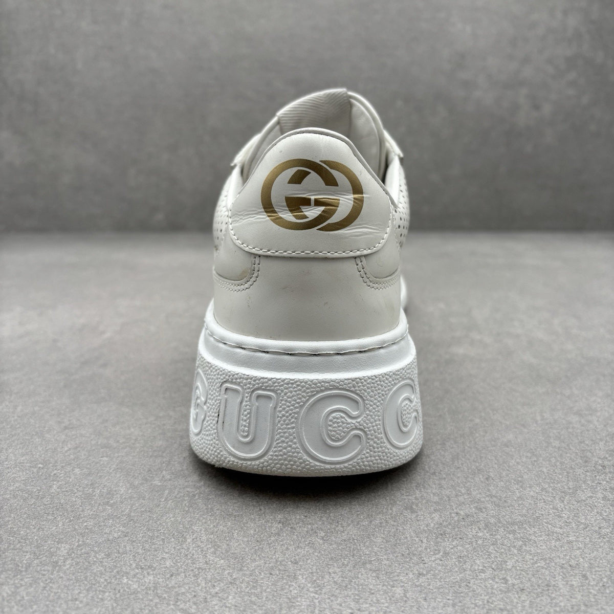 GG Embossed White Leather — photo 9