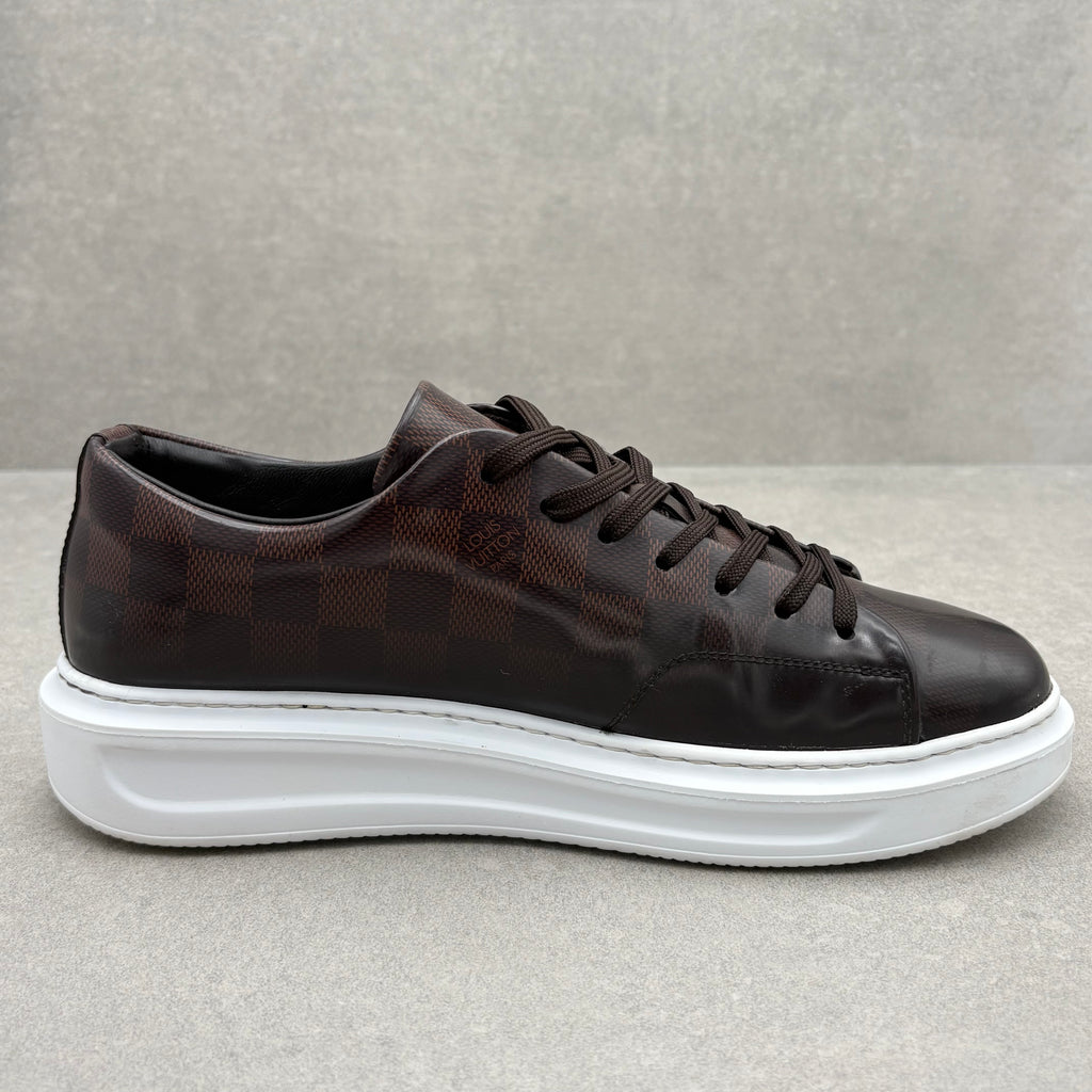 Louis Vuitton Beverly Hills Leather Sneaker ' Brown ' | Size 7.5 LV (8.5-9 US)