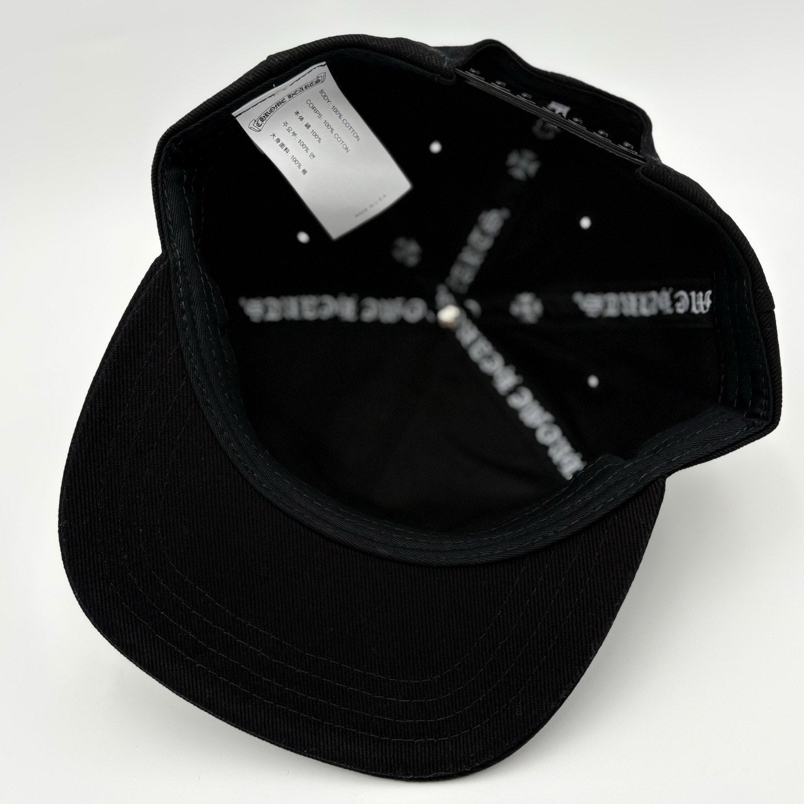 BRAND NEW! - Chrome Hearts Fleur Snapback Hat ' Black '