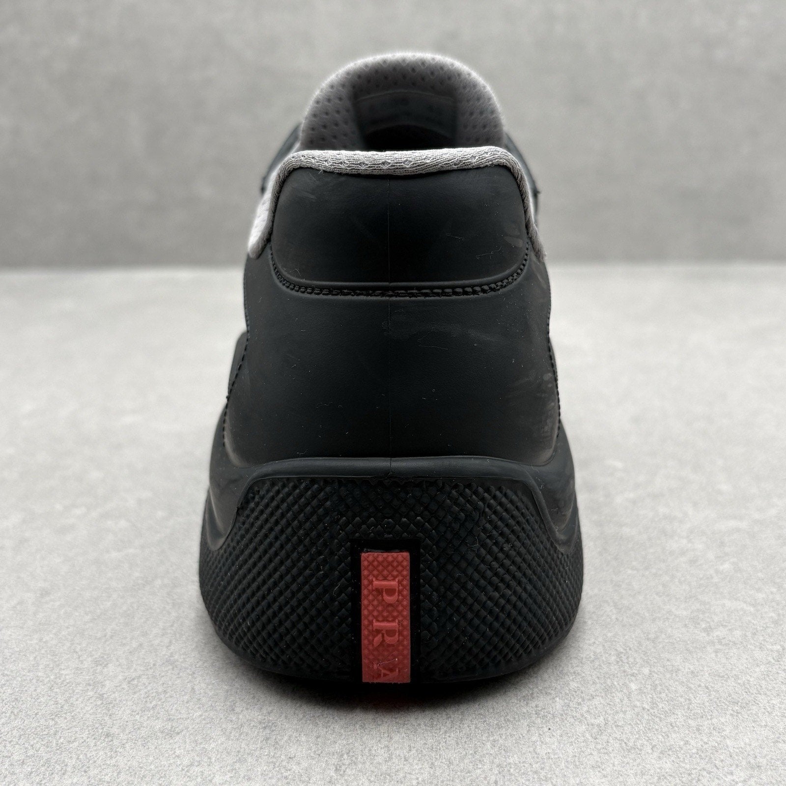 Prada America's Cup Rubber Sneakers ' Black ' | Size 43 (10 US)