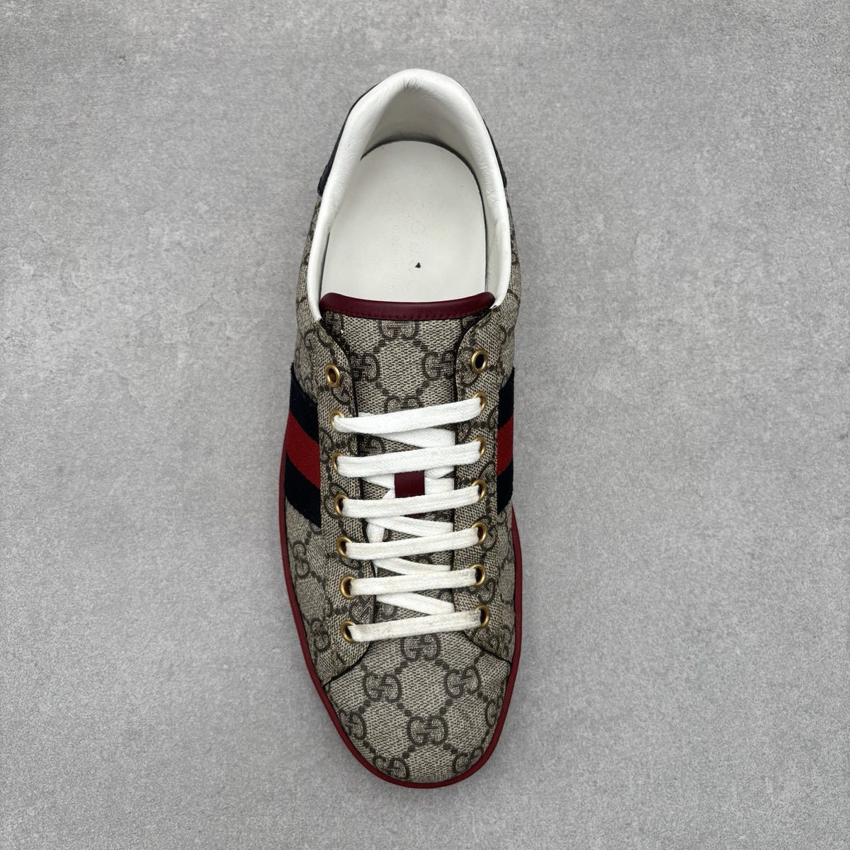Size 8 G (8.5 US) Gucci Ace GG Supreme ' Beige ' | GREAT CONDITION! — photo 5