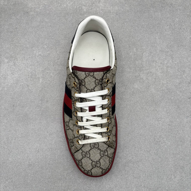 Size 8 G (8.5 US) Gucci Ace GG Supreme ' Beige ' | GREAT CONDITION! — photo 5