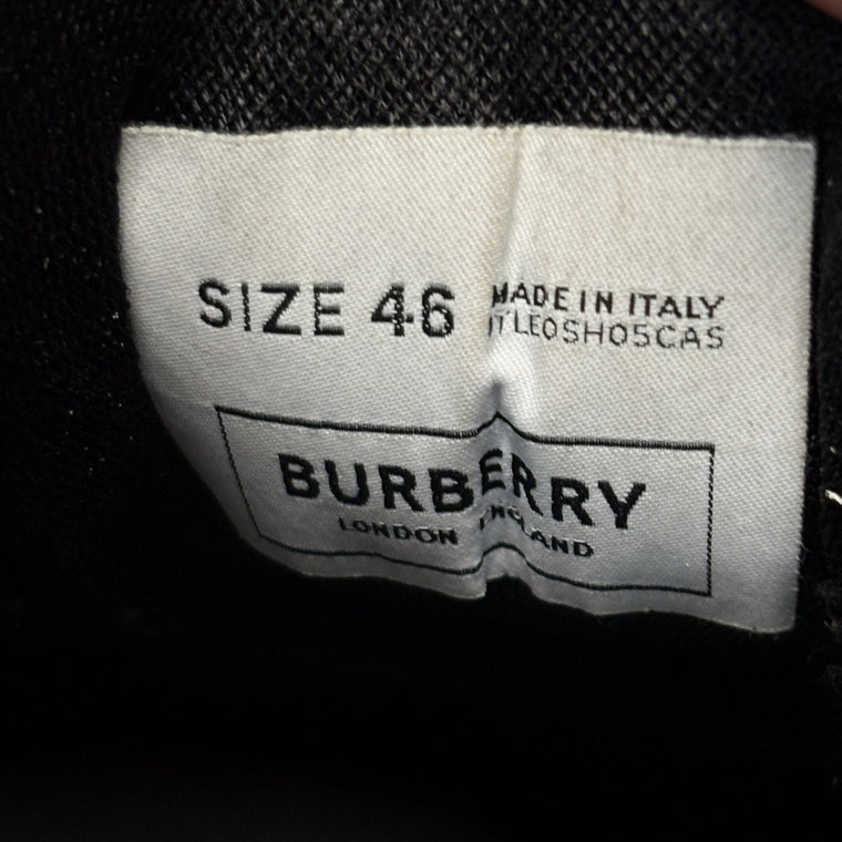 Burberry Leather Vintage Check Sneaker Black — photo 13