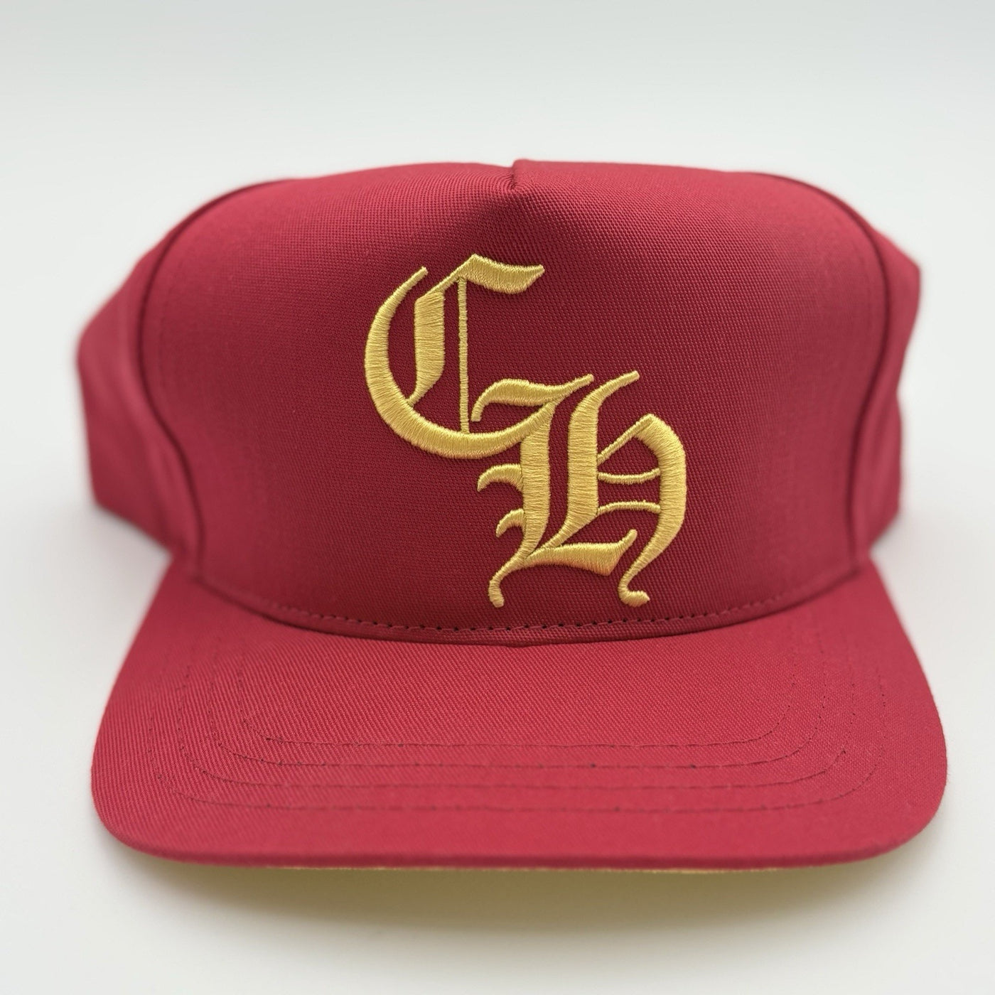CH Silver Button Hat Red Yellow
