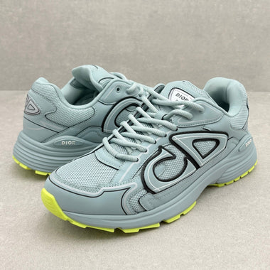 WORN ONCE! Dior B30 Reflective Sneaker Blue Neon Yellow