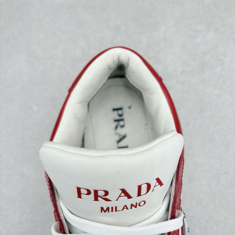 Downtown Leather Sneakers White Lacquer Red — photo 12