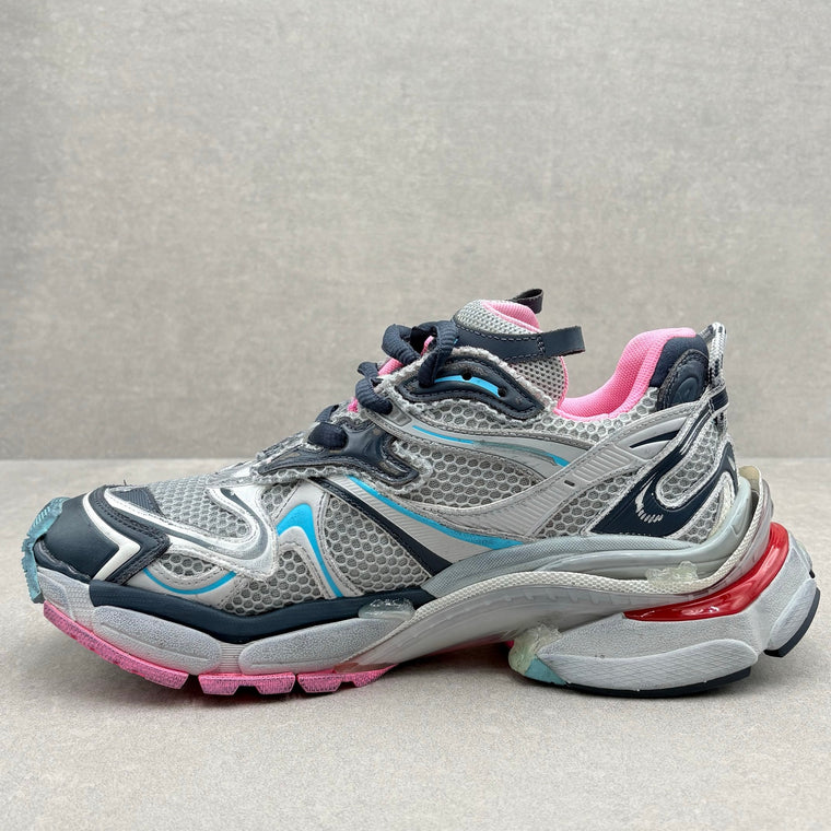 Balenciaga Runner Sneaker Gray Pink Blue — photo 4