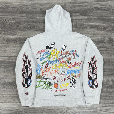 x Matty Boy Flames Hoodie Heather Grey