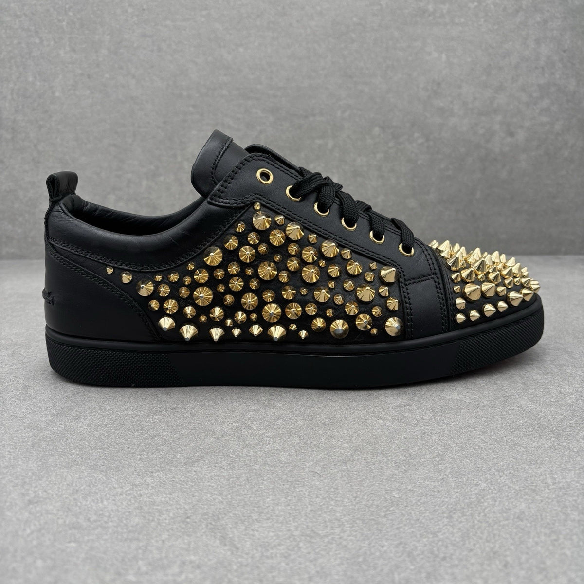 Low Spiked Sneaker Black Gold — photo 2