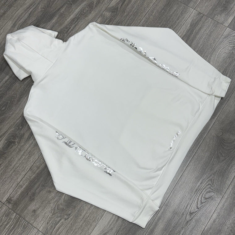 Vertical Logo Foil Hoodie White — photo 9