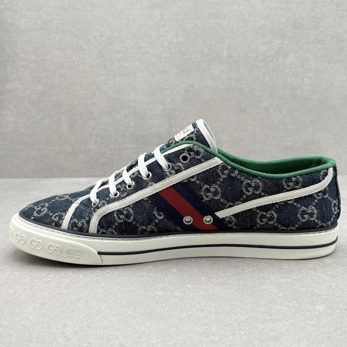 Tennis 1977 Denim GG Print Sneaker — photo 4