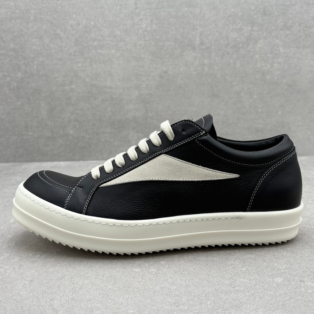 Rick Owens Lido Vintage Sneaker ' Black Milk ' | Size 42 (9 US)