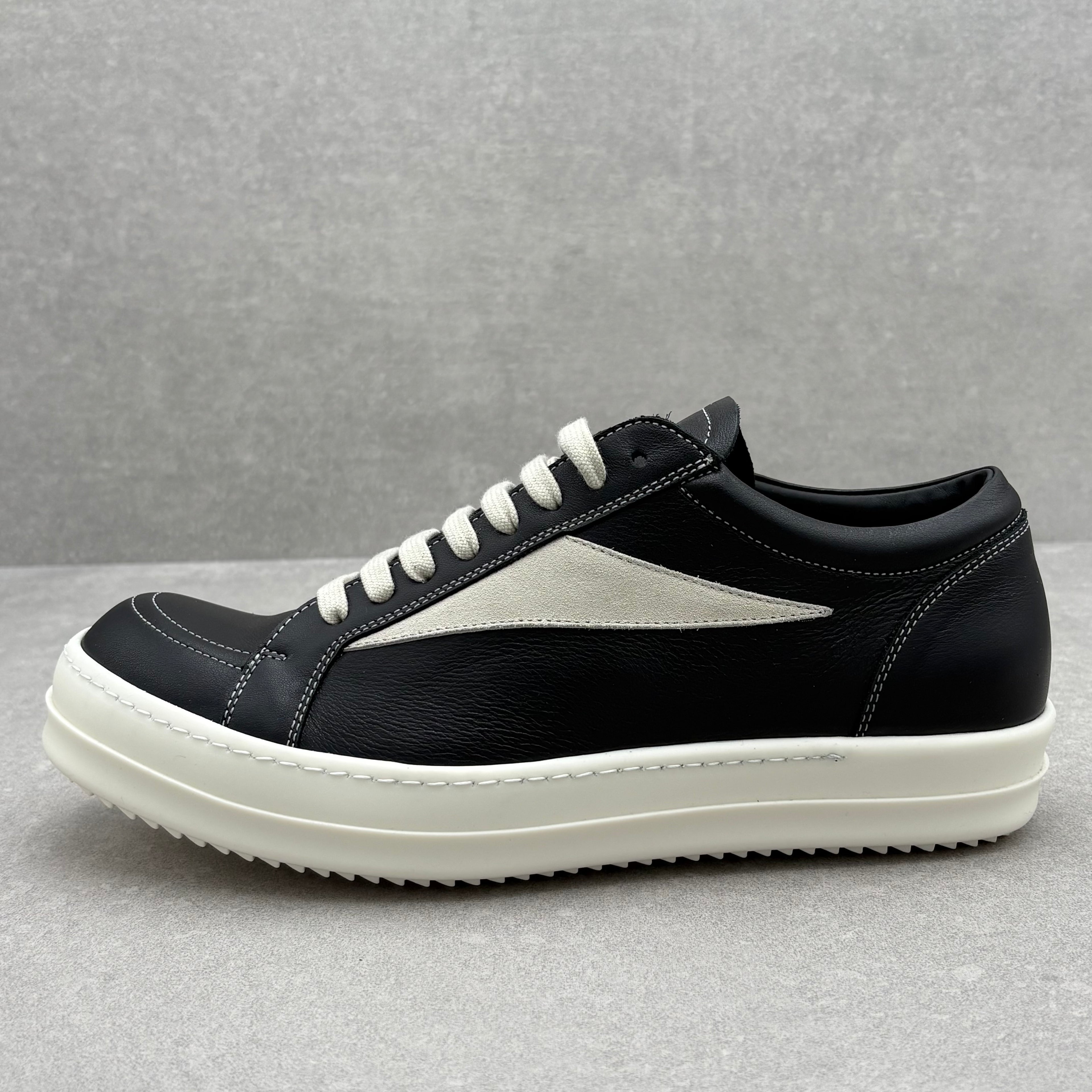 Rick Owens Lido Vintage Sneaker ' Black Milk ' | Size 42 (9 US)