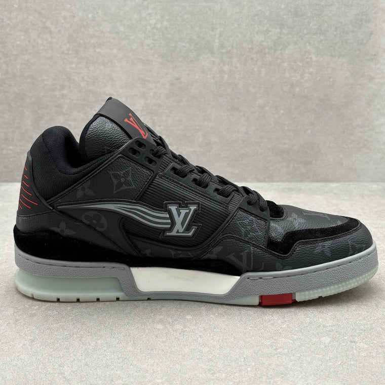 Trainer Mid Black Monogram Red — photo 10