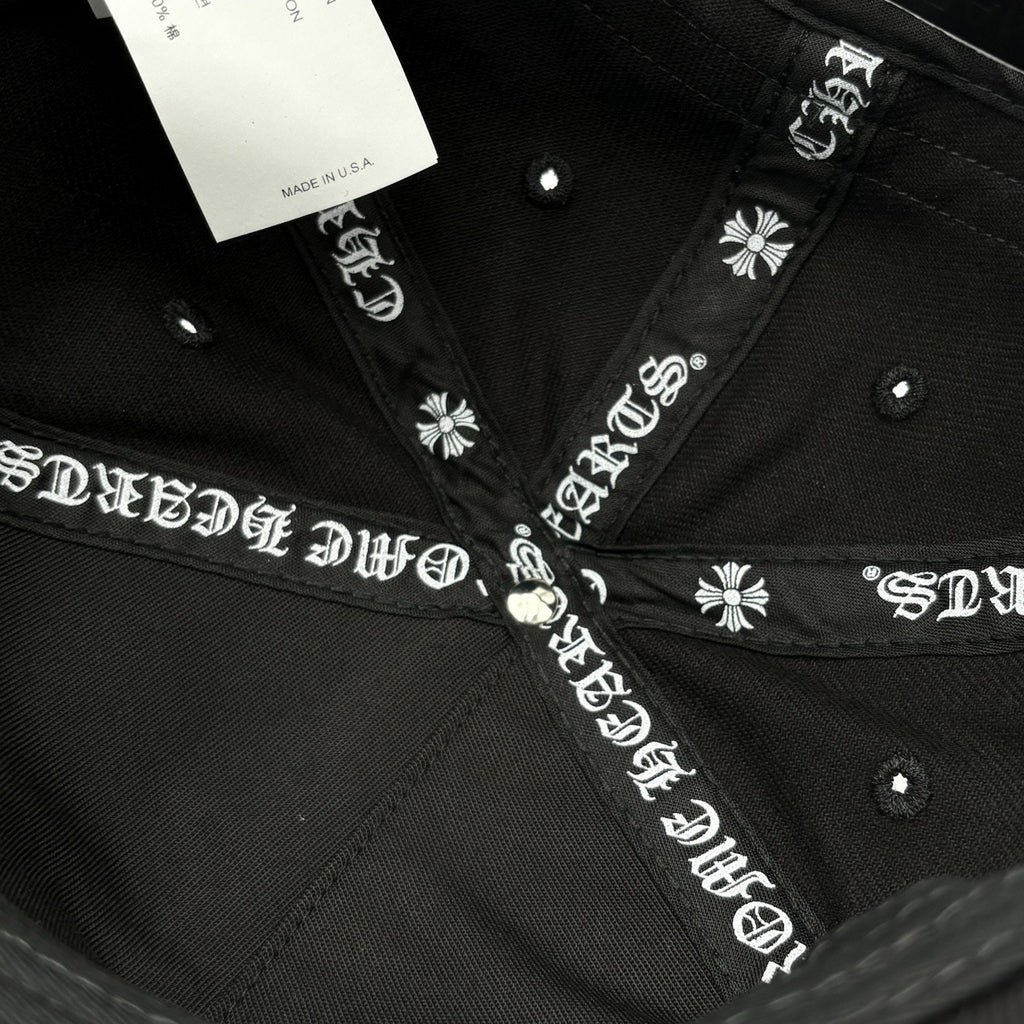 BRAND NEW! - Chrome Hearts Fleur Snapback Hat ' Black '