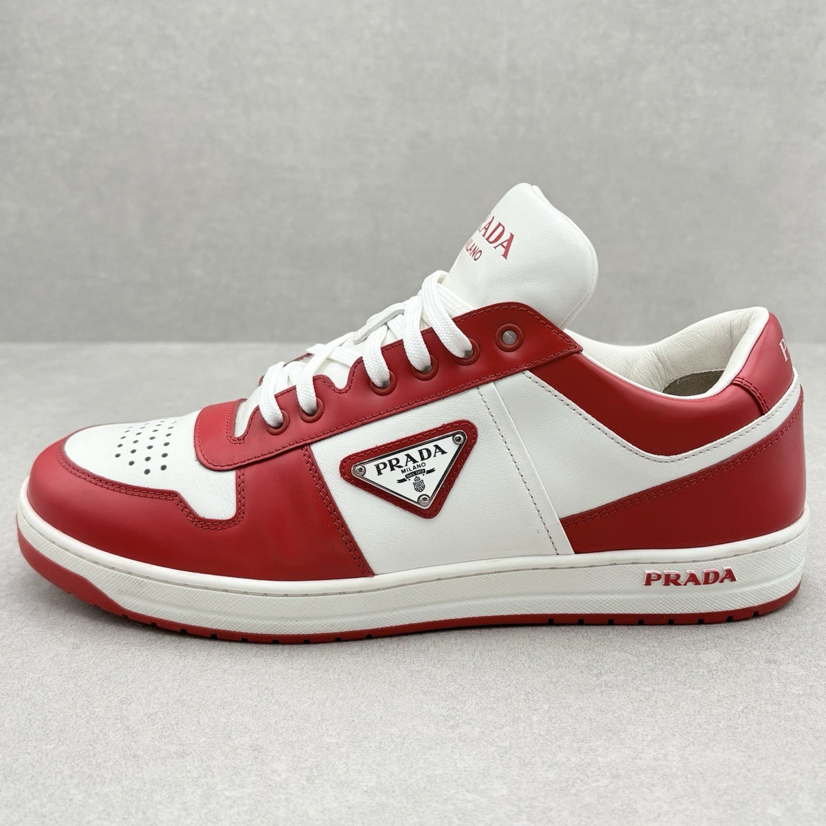 Downtown Leather Sneakers White Lacquer Red — photo 8