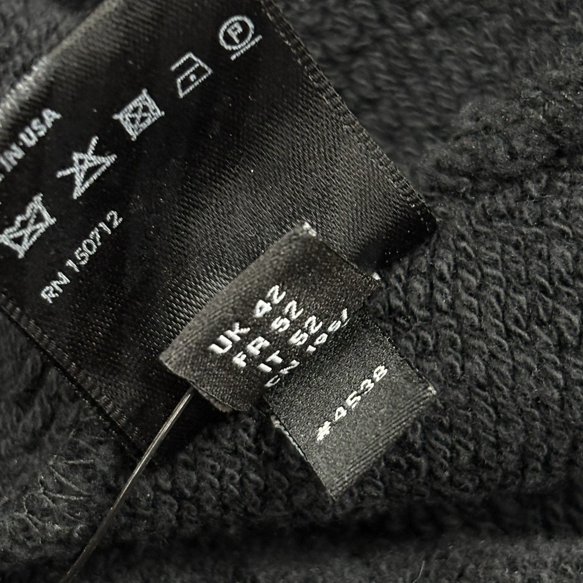 Staggered Logo Hoodie Black Silver — photo 13