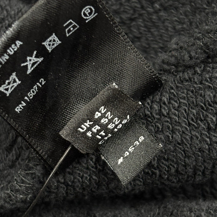 Staggered Logo Hoodie Black Silver — photo 13