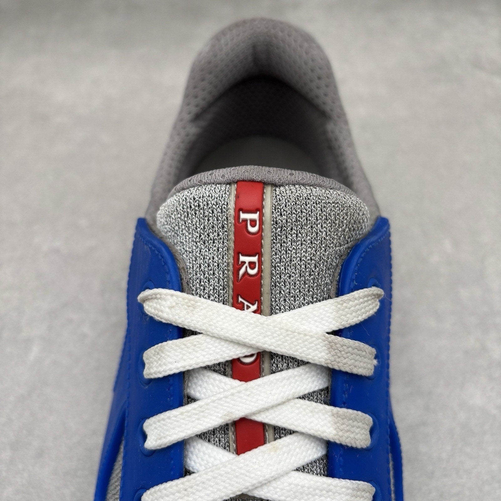 Prada America's Cup Rubber Sneakers ' Grey ' | Size 43 (10 US)