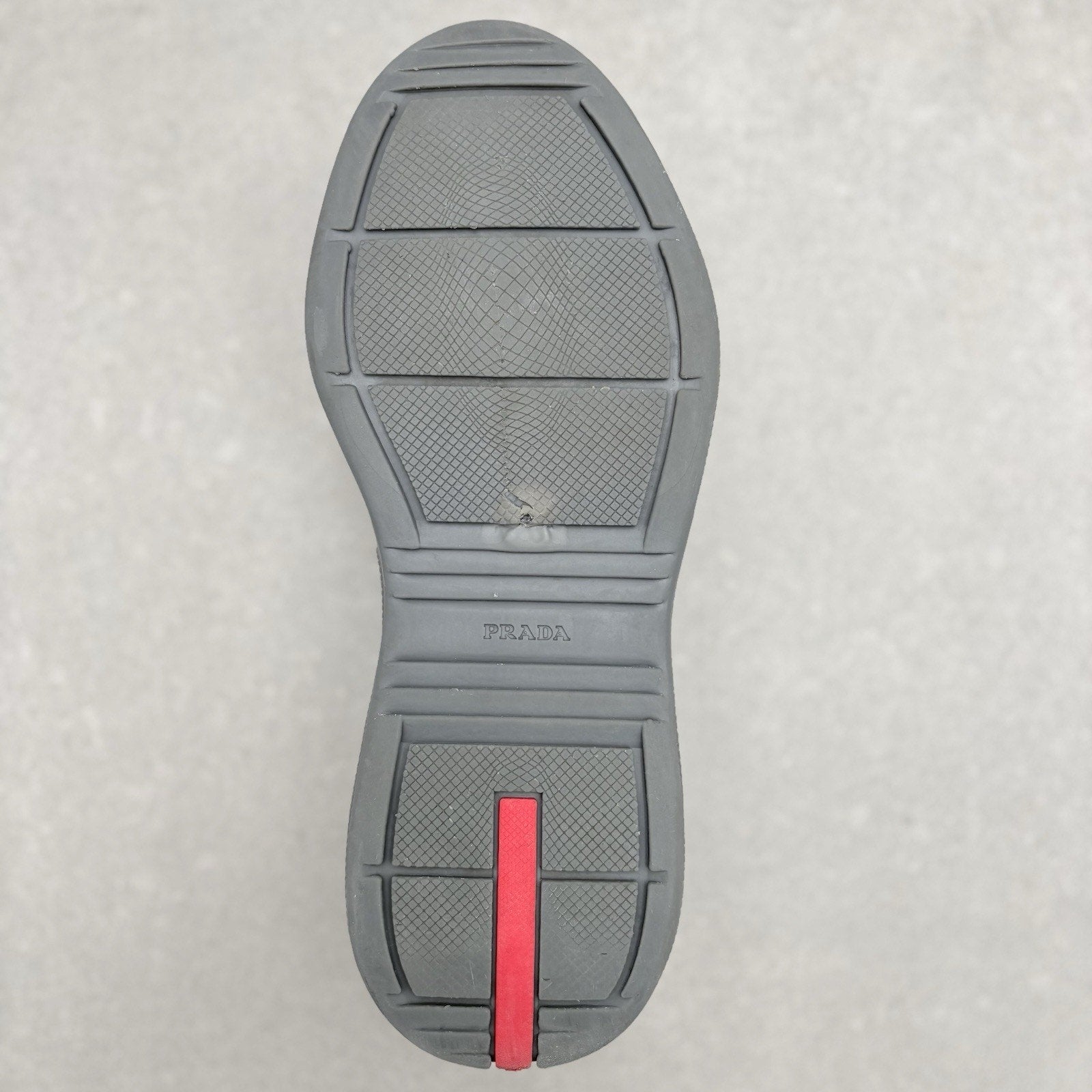 Prada America's Cup Rubber Sneakers ' Grey ' | Size 41 (8 US)