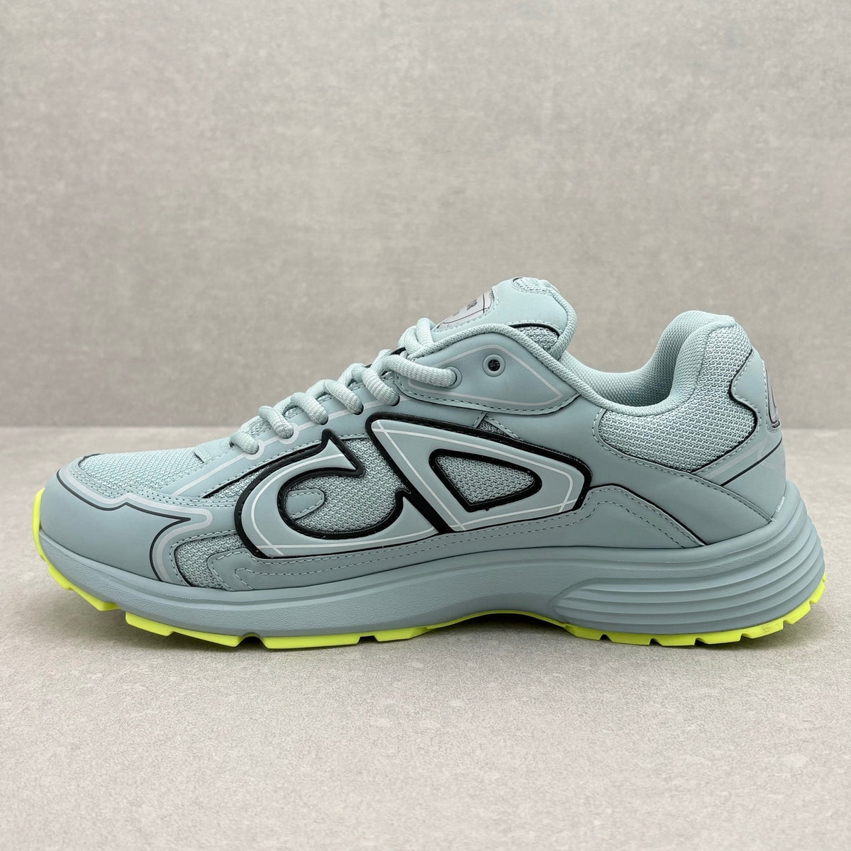 WORN ONCE! Dior B30 Reflective Sneaker Blue Neon Yellow — photo 4