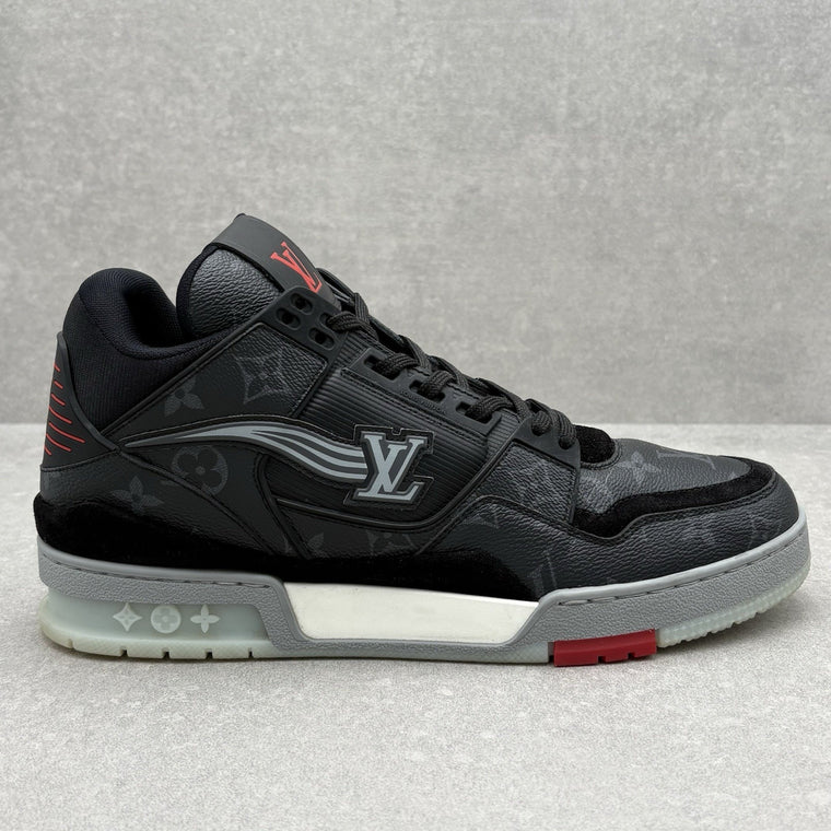 Trainer Mid Black Monogram Red — photo 2