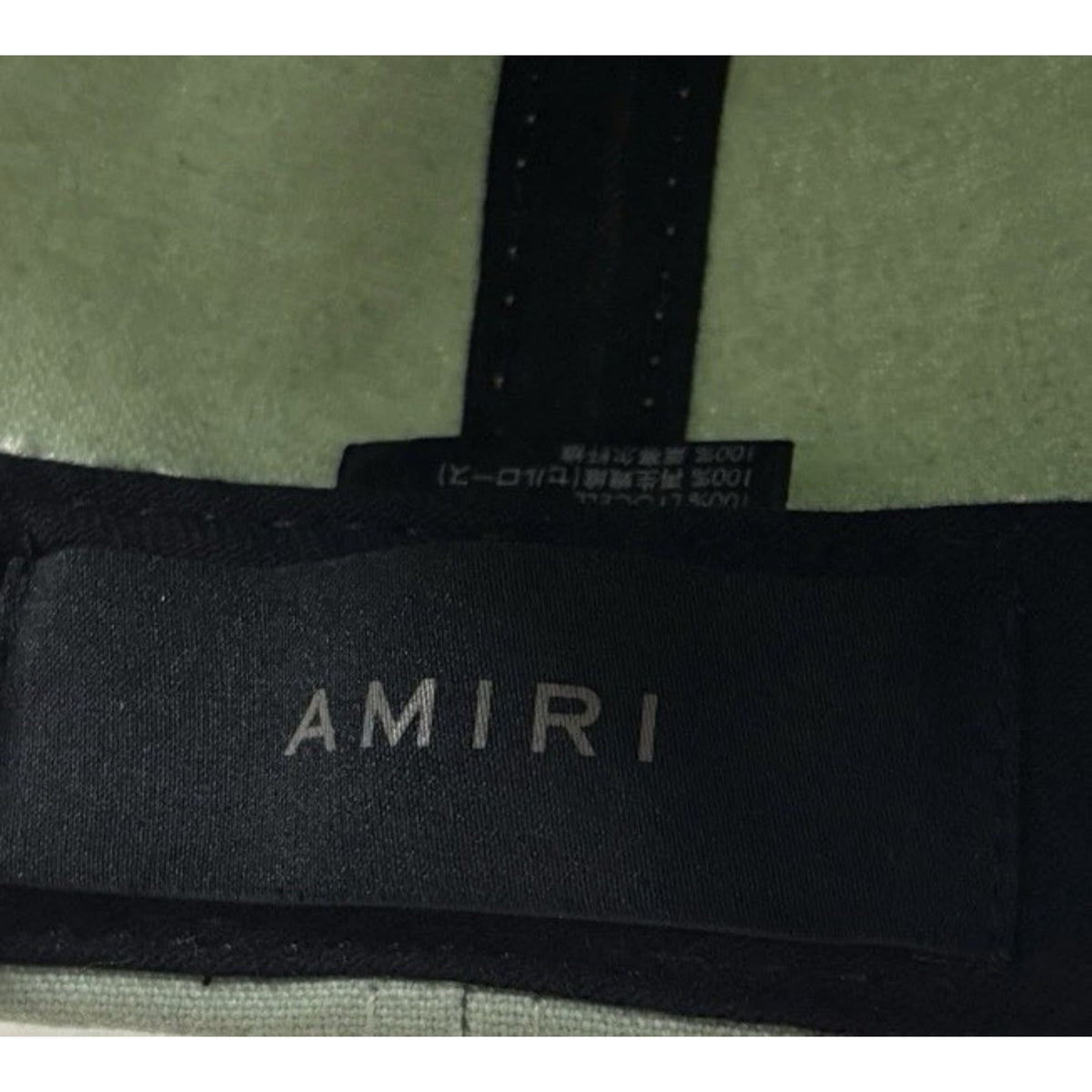 Chenille MA Patch Canvas Hat Frosty Green — photo 8