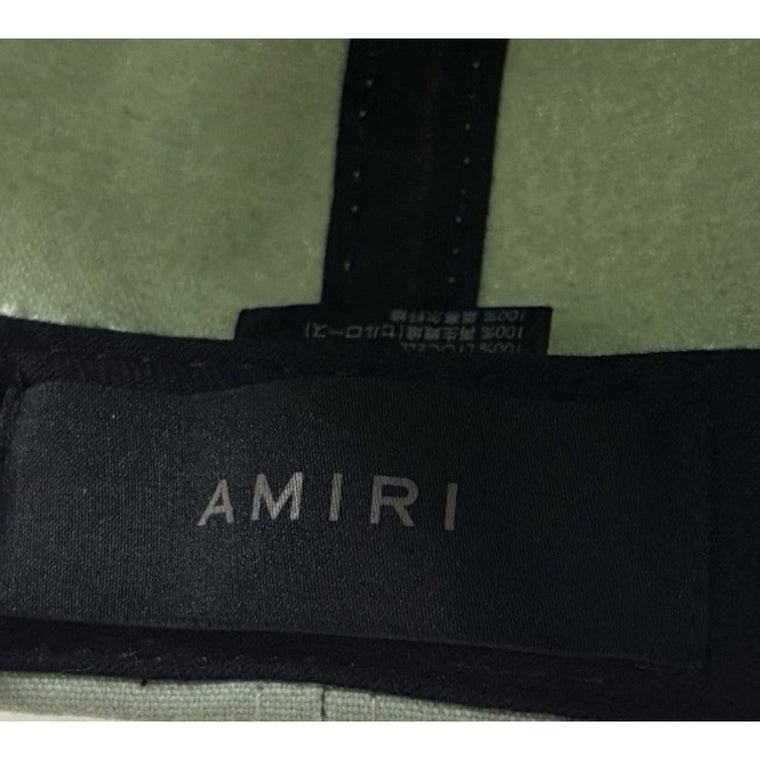 Chenille MA Patch Canvas Hat Frosty Green — photo 8