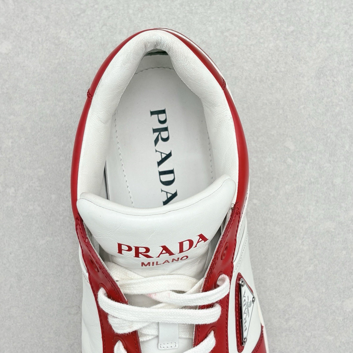 Downtown Leather Sneakers White Lacquer Red — photo 12
