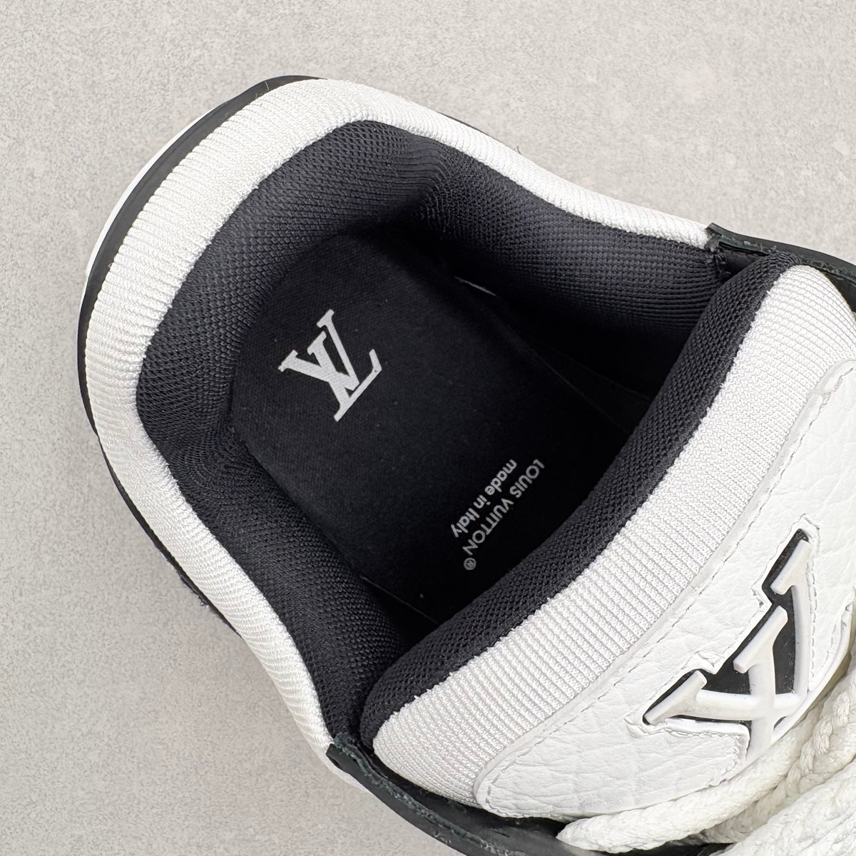 Louis Vuitton Denim Monogram Maxi Trainer Black White — photo 6
