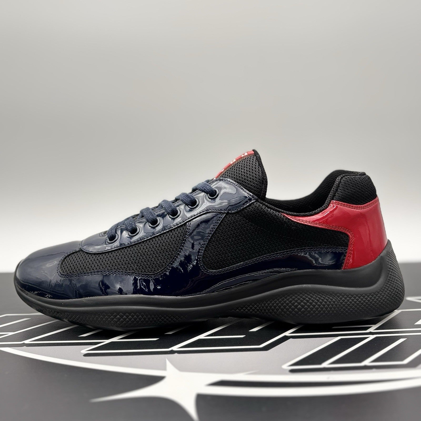 Size 11 UK (12 US) Prada Americas Cup ' Navy Red ' | GREAT CONDITION!