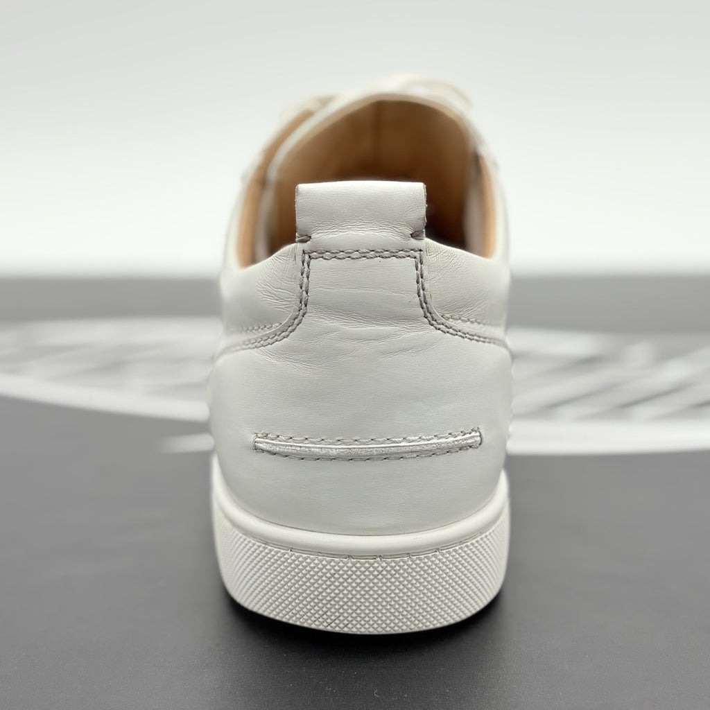 Size 42 (9 US) Christian Louboutin Leather Louis Spikes ' White ' | GREAT COND!
