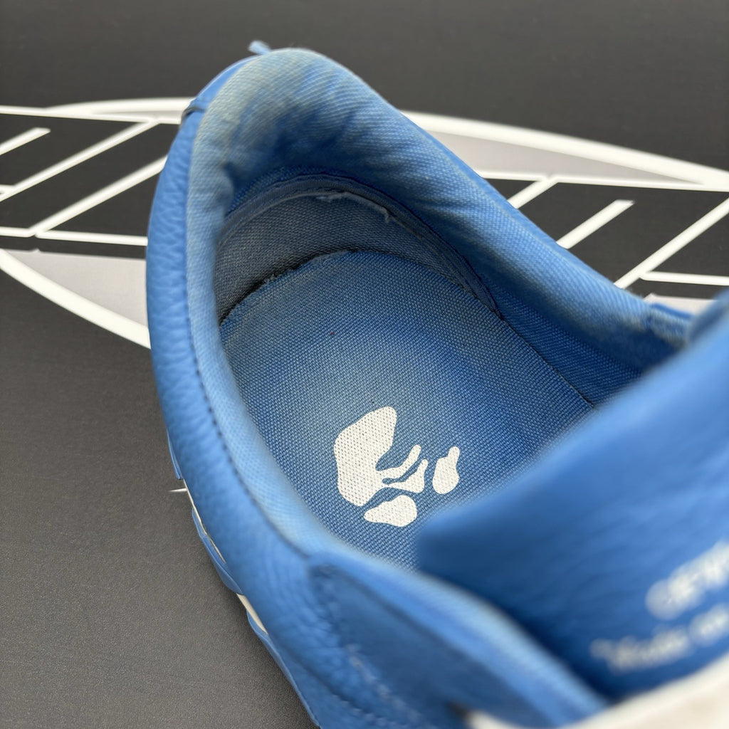 Size 43 (10 US) - Off-White Vulc Leather ' Blue, White ' | GREAT CONDITION!