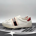 Size 11 G (11.5 US) - Gucci Ace Gucci Stripe ‘ White, Red ‘