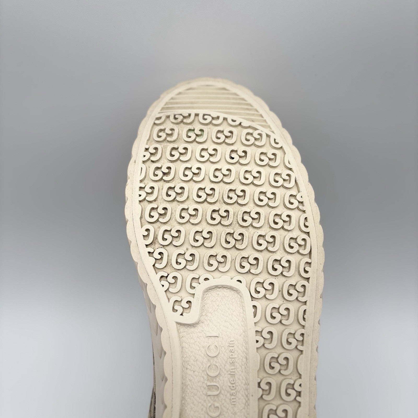 Size 10.5 G (11 US) - Gucci Monogram Jumbo GG High ‘ New Lace Tortuga ‘ | GREAT!