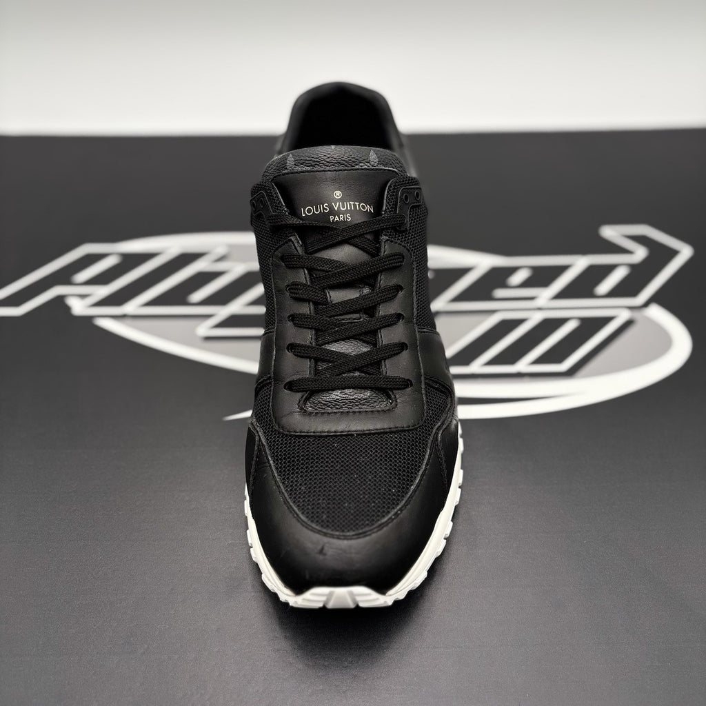 Size 7.5 LV (8.5-9 US) Louis Vuitton Run Away Sneaker ' Black White ' | GOOD!