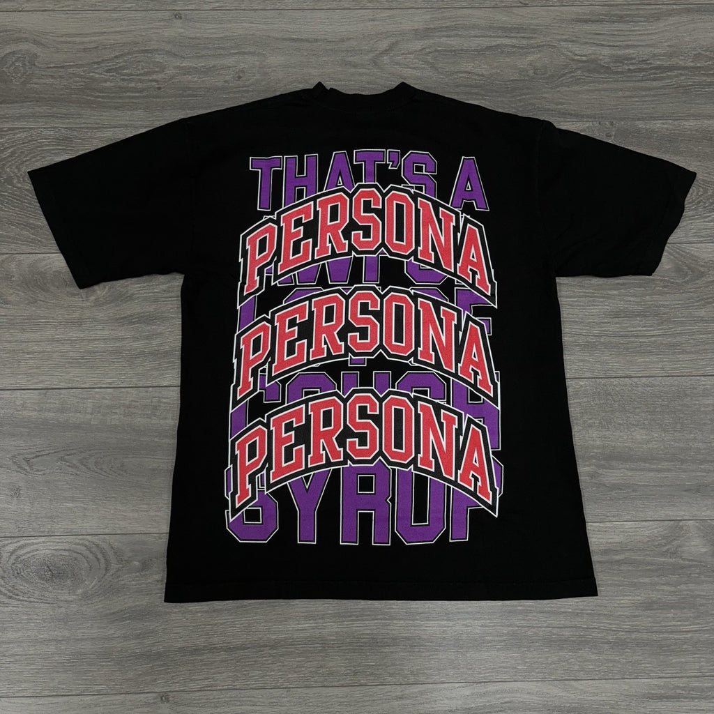 Size M - That’s A Awful Lot Of Cough Syrup X Persona T-Shirt ' Black ' | NEW!