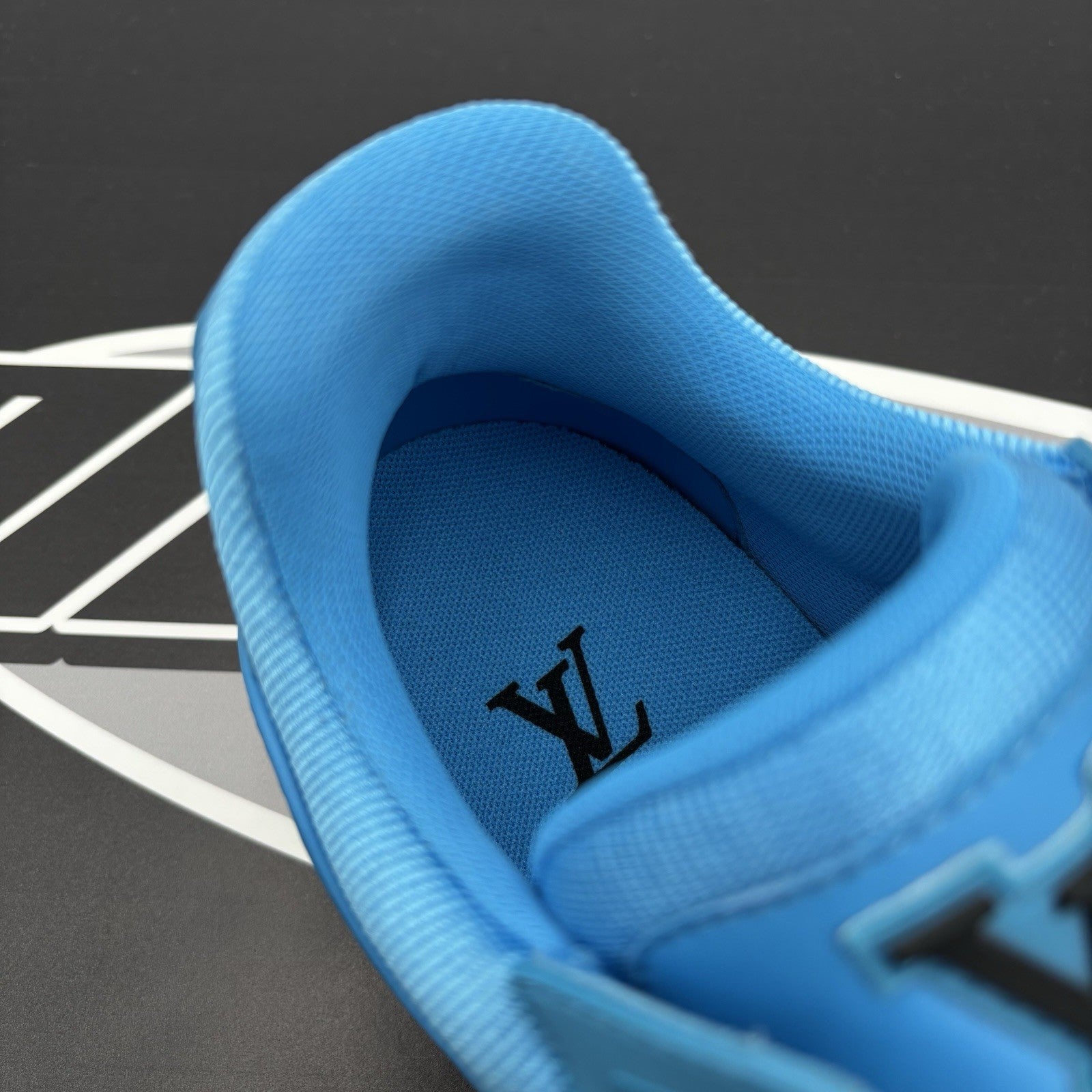 Size 6.5LV (7.5-8US) Louis Vuitton Virgil Abloh Trainer 'Blue Black' |1-3x Worn!