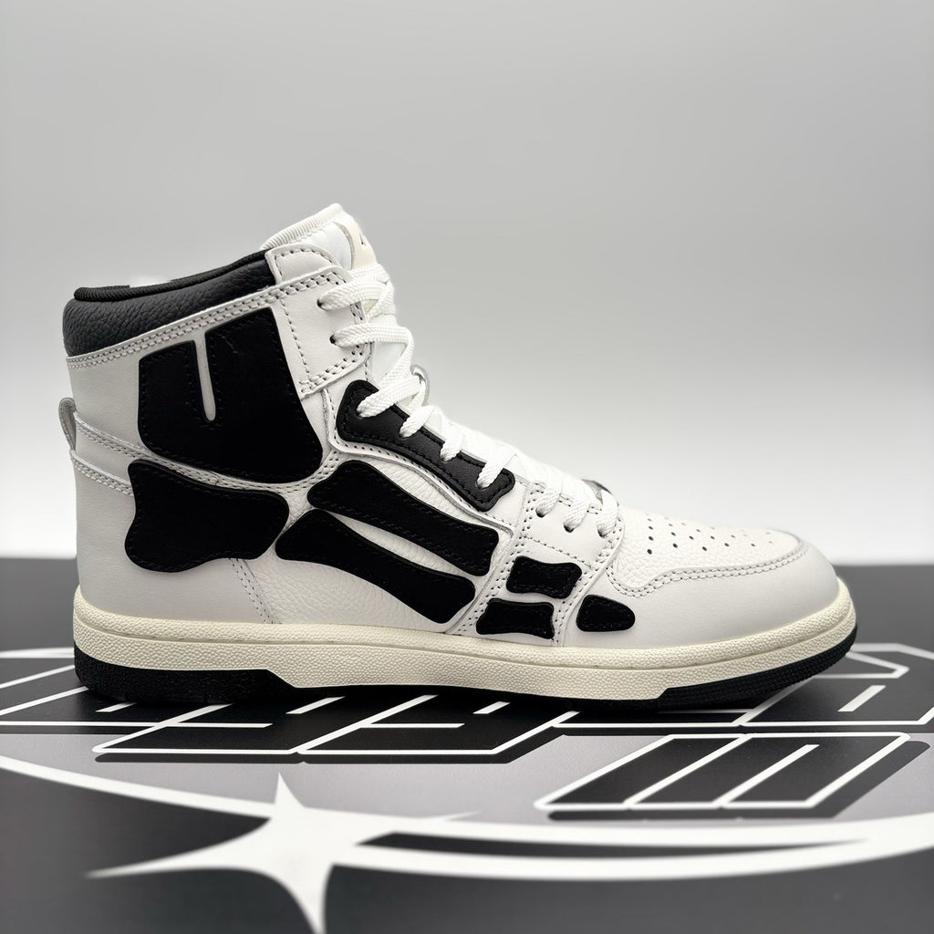 Size 42 (US 9) - Amiri Skel High Top Sneakers ' Black, White ' | NEW!