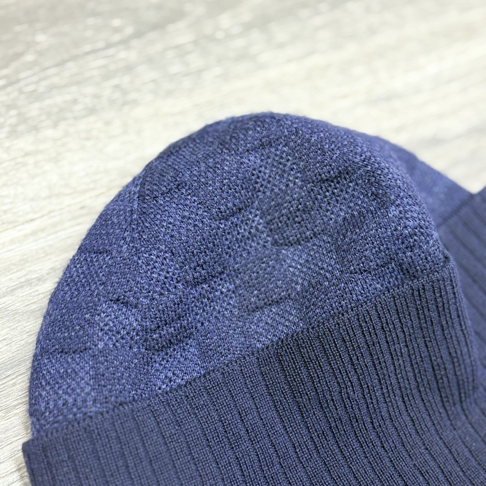 Louis Vuitton Wool Petit Damier Beanie ' Navy ' | GOOD CONDITION!