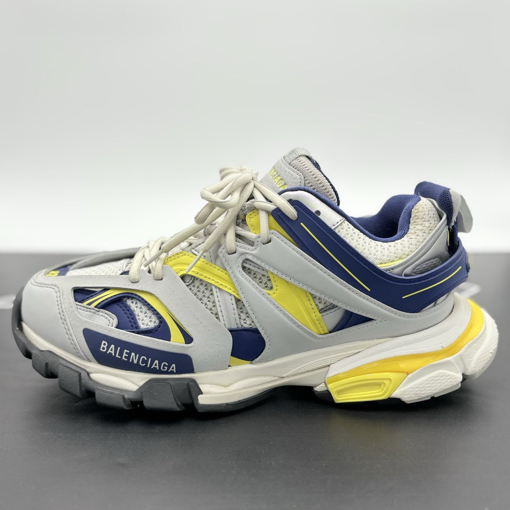Size 42 (9 US) - Balenciaga Track ' Grey Navy Yellow ' | SUPER CLEAN!